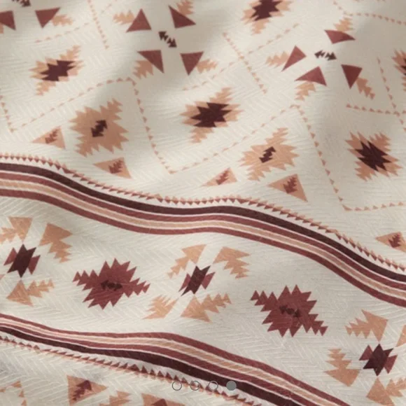 NWT In Packaging Stetson GAUCHO HERRINGBONE DRESS Size Large Cream Pink Western - Picture 5 of 9